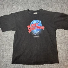 Vintage 1991 Planet Hollywood Honolulu Hawaii T Shirt Dolphins Black Men’s Large