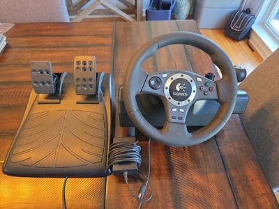 PlayStation 2 Logitech Driving Force Pro Steering Wheel Pedals