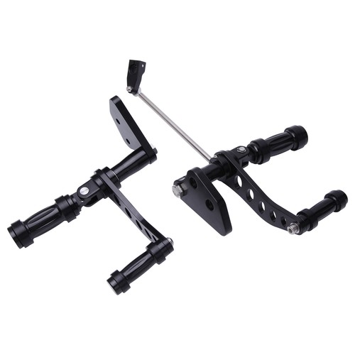 For Harley Dyna Streetbob FXDB Forward Controls Foot Pegs Levers Linkages Black - Picture 10 of 10