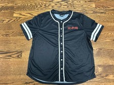Def Leppard Jersey Adult Size 3XL Black Button Up 80s Rock Band
