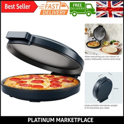 Everything Maker 30cm Elektrischer Pizzaofen & Multifunktions-Omelettpfanne mit...