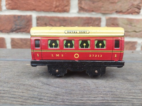 Vintage Chad Valley Spur 0 Royal Scot LMS 27213 Wagen Blech Zug Set 1930er | Zustand: Used