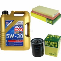 Mann Inspektionspaket 5L Liqui Moly Longlife 5W-30 FüR Mitsubishi Mirage/Space