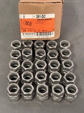 BOX OF 25 Bridgeport  " EMT Compression Couplings, Zinc Die Cast  261-DC