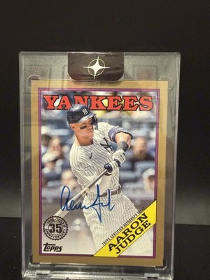 2023 Topps Series 1 - 1988 Topps Baseball Auto Aaron Judge #88BA-AJU Gold /50 AU