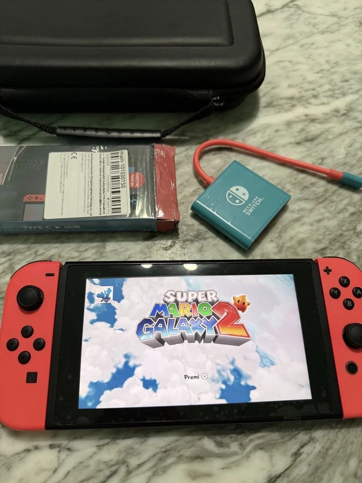 Nintendo Switch+Touch Nuovo +Accessori + tema personalizzato+ SD da 128 Gb-H.fly - Immagine 3 di 4