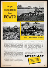 1957 Caterpillar CAT Diesel Farm Tractor Vintage PRINT AD