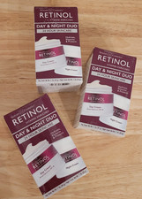 Skincare Cosmetics Retinol Vitamin Enriched Day Night Cream Duo 1 oz Lot of 3