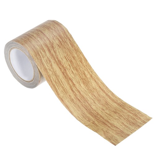 Wood Grain Repair Tape 2.2"X15', Self Adhesive Realistic Patch, Brown Oak