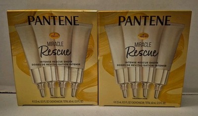 Pantene Pro-V Miracle Rescue Intense Rescue Shots Treatment 4 x 15ml 2PACK NEW