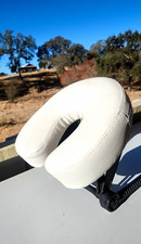 Portable Massage Table Face Cradle Headrest Cushion White Adjustable