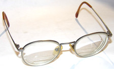 CHARMANT TITANIUM METAL EYEGLASSES/FRAMES 48 20 FULL RIM BRUSHED FINISH