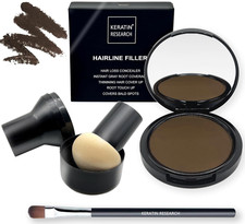 KERATIN RESEARCH Hairline Filler Unisex Mineral Powder Root Touch-Up Hair Loss C