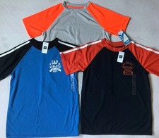 NWT GAP GapKids Athletic Mesh Tee Old Navy GoDRY 3-piece Set - size S 6-7 years