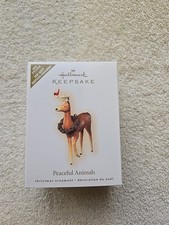 2007 VIP GIFT Hallmark Keepsake Ornament Peaceful Animals Reindeer NIB  BX12