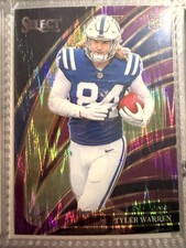 Tyler Warren RC 2025 Panini Select Purple Shock Prizm /699 Colts #233