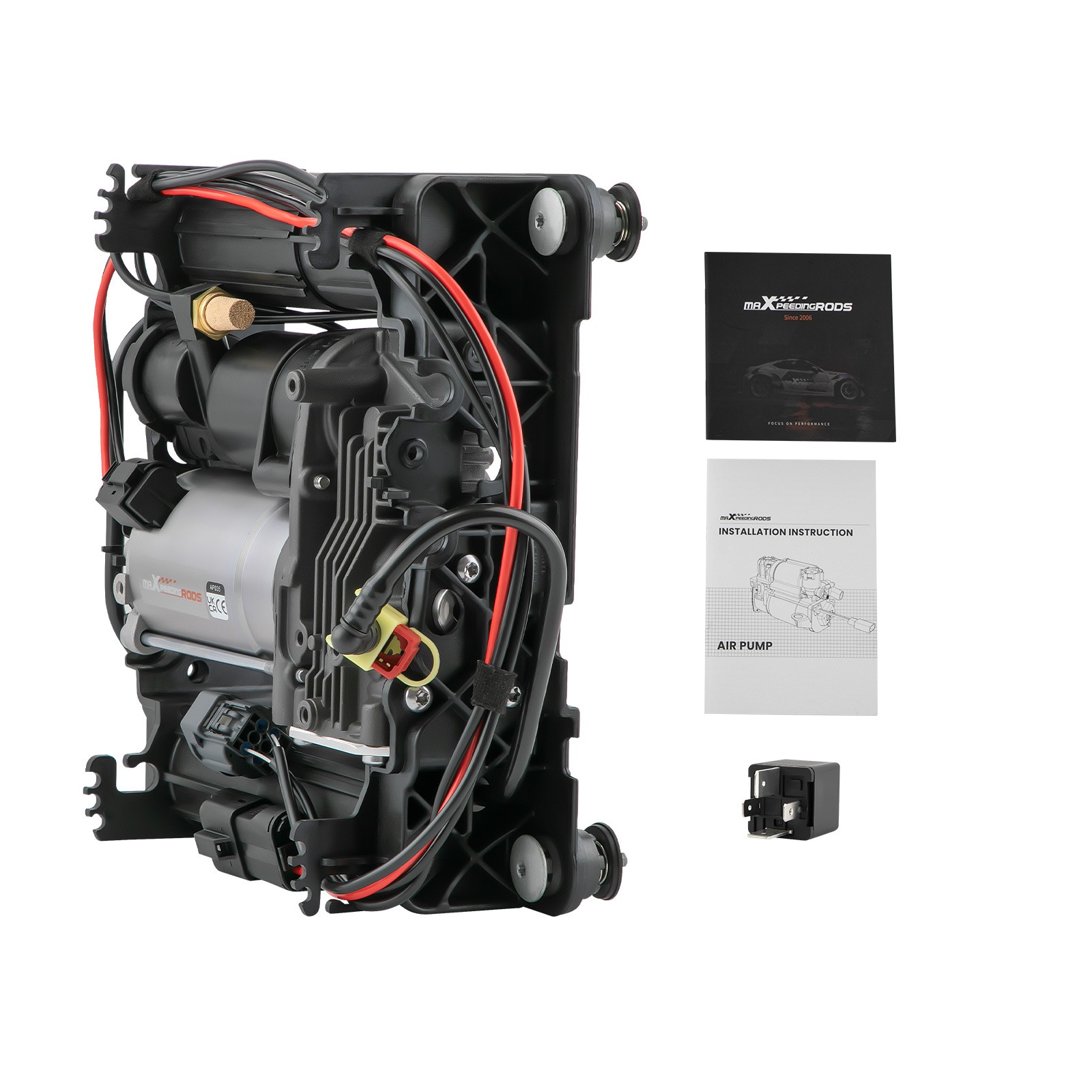 Air Suspension Compressor Pump For Range Rover MK III L322 2002-2012 W/ Bracket - Image 5