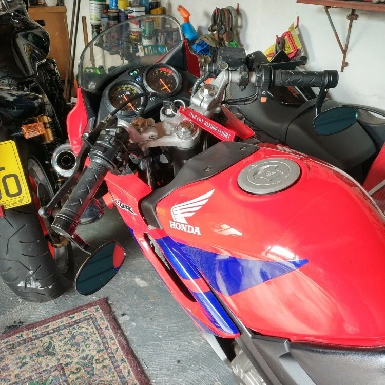 Espejos retrovisores laterales de extremo de manillar de motocicleta 7/8"" para Ducati Monster 696 750 1200 S4R Foto 4 de 4