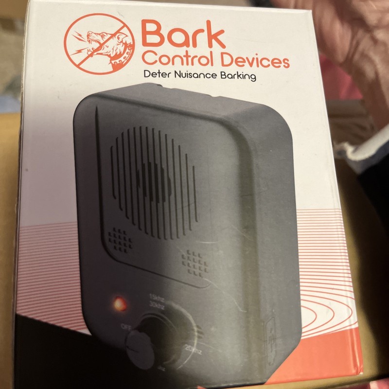 Black Ultrasonic Sound Deter Nuisance Barking Dog Bark Control Devices  Open Box