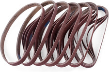 1/2x18 Inch Sanding Belts 28 Pcs 4 each of 36/40/60/80/120/180/240 Assorted Grit