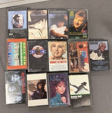 Classic Country Cassette Tape Lot Of 13 Clint Black Reba Charlie Rich Williams