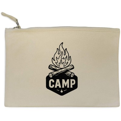 Canvas-Clutch / Zubehörkoffer ''Camping Fire Bonfire'' (CL00046071)
