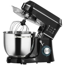 Robot Pâtissier 1400 W, Robot Pétrin Professionnel 7 L avec 6+P Vitesses, Croch