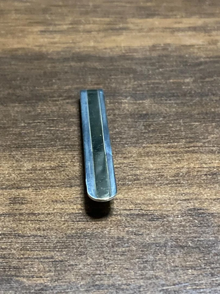 Tiffany & Co. Tie Clip Yellow Gold Line 925 Silver Tie Bar High Quality Men's - Image 4 of 4