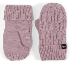 NWT - The North Face Girls Oh Mega Fleece-Lined Mittens - Pink Moss - L/XL