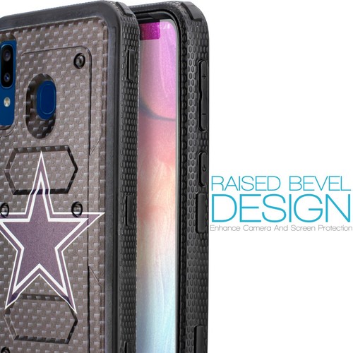 Für Samsung Galaxy A20/A30 Robuste Holster Defender Rüstung Case + Einbaudisplay - Bild 39 von 41