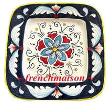 Italian Angle Wings Handmade Handpainted Ceramic Florence Pottery Plate Dish New