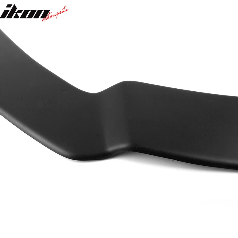 Fits 13-14 Ford Focus ST Matte Black Front Bumper Lip Spoiler PP + 2PC Strut Rod - Image 4 of 4