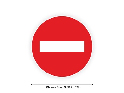 Aufkleber Schild VERBOTENE SINN nicht betreten Zimmer Straße Straßenaufkleber