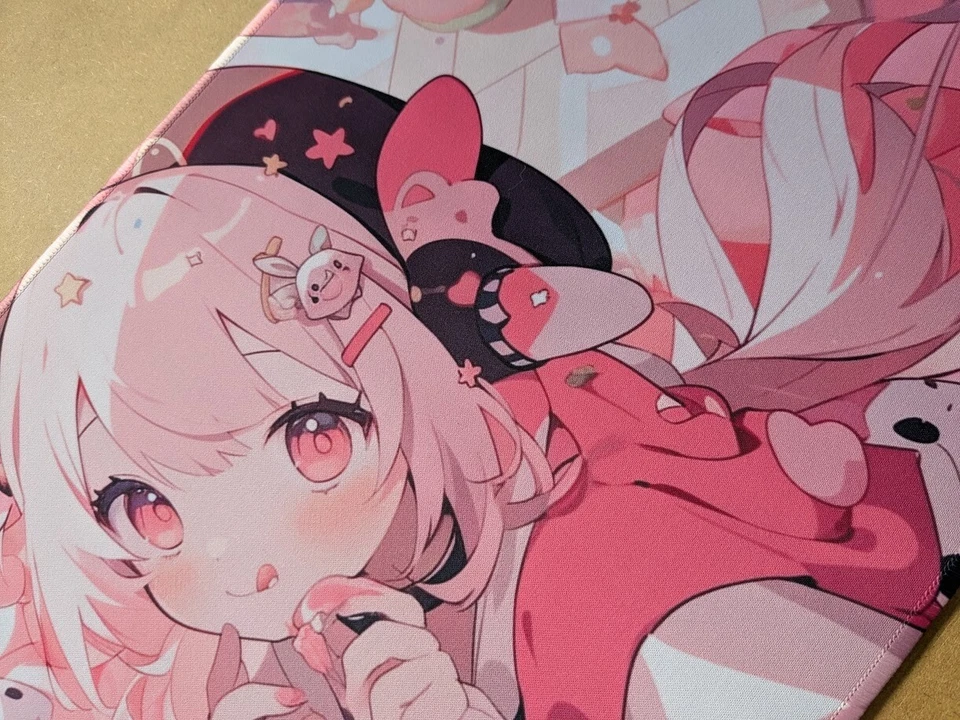 XL Gaming Mouse Pad Desk Mat 60x30cm – Cute Pink Kawaii Anime Girl – New UK - G9 - Image 2 of 4