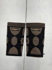 2 Pack Copper Black Compression Knee Sleeves Adults One Size