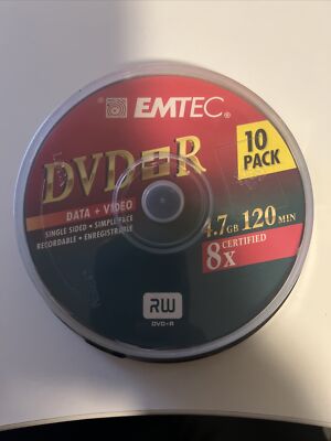 DVD+R 10 er Spindel EMTEC Brandneu OVP
