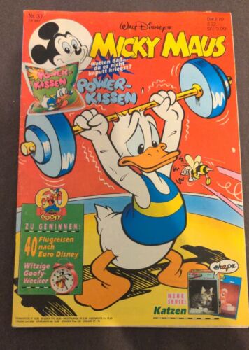 Disney's Micky Maus Comic Heft Nr. 37, 1992 - Vintage - Afbeelding 1 van 12