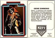 1978 Donruss KISS Trading Cards Series 1 - Complete Your Set - Fair/Good