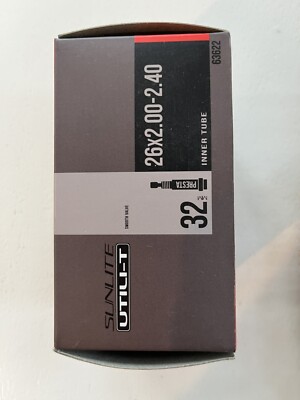 Camera D'Aria Sunlite 26x2.00-2.40 Con Valvola Presta 32mm – Tubo Liscio Per MTB, Nuovo (confezione Danneggiata)