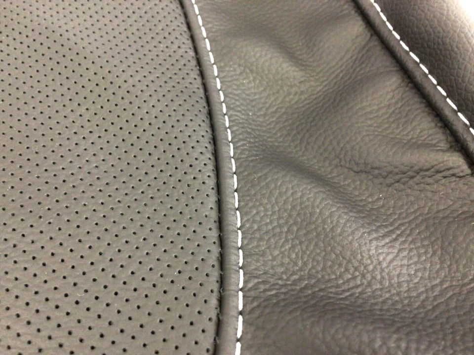 Cubierta trasera de asiento de cuero para conductor Chevrolet Silverado GMC Sierra delantera izquierda negra OEM Foto 3 de 4