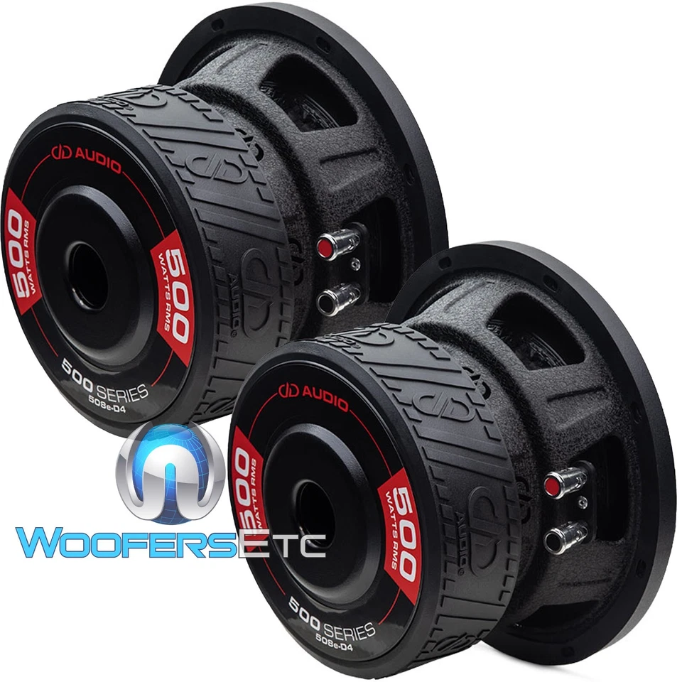 (2) DD AUDIO 508E-D2 8" CAR WOOFERS 1500W DUAL 2-OHM SUBWOOFERS BASS SPEAKERS - Image 4 of 4