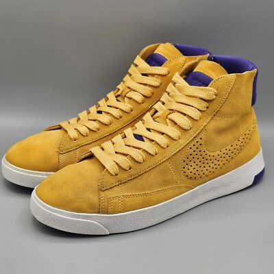 Nike Blazer Black Purpler Yellow Lakers High Top Sneakers Men\'s 11 Buy Nike Blazer High  main image 2