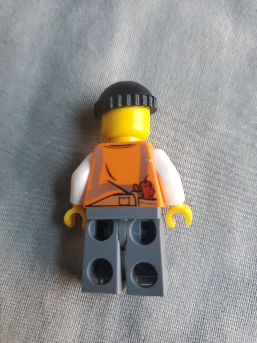 Lego Cty0779 Minifigure Bandit Crook Orange Vest From Set