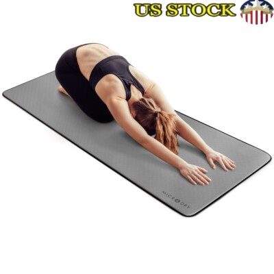 Multi Purpose Fitness Mat Non Slip 3 Layer Exercise Pad Gym Yoga Pilates New