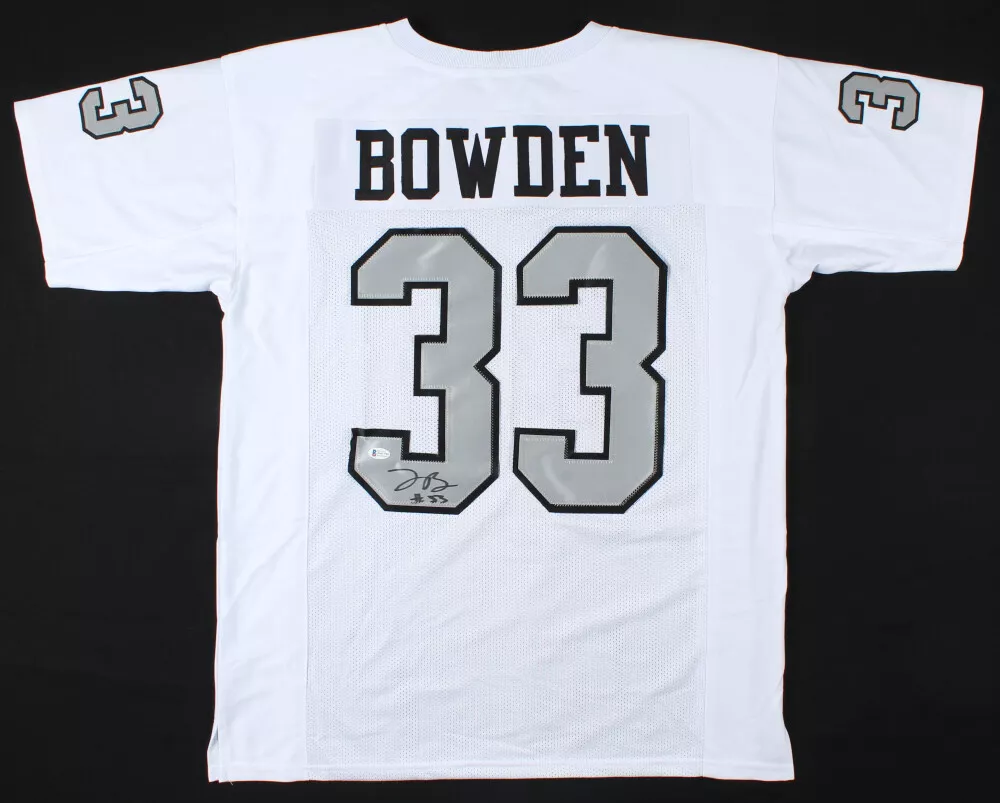 LYNN BOWDEN SIGNED LAS VEGAS RAIDERS JERSEY w BECKETT WITNESSED SERIAL NUMBER