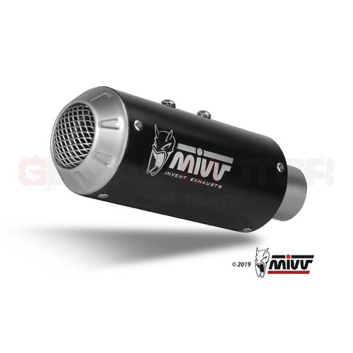 Pot D'Echappament Complet MIVV MK3 Noir Inox Noir HONDA CBR 650 R 2019 > 2023 - Photo 3/5
