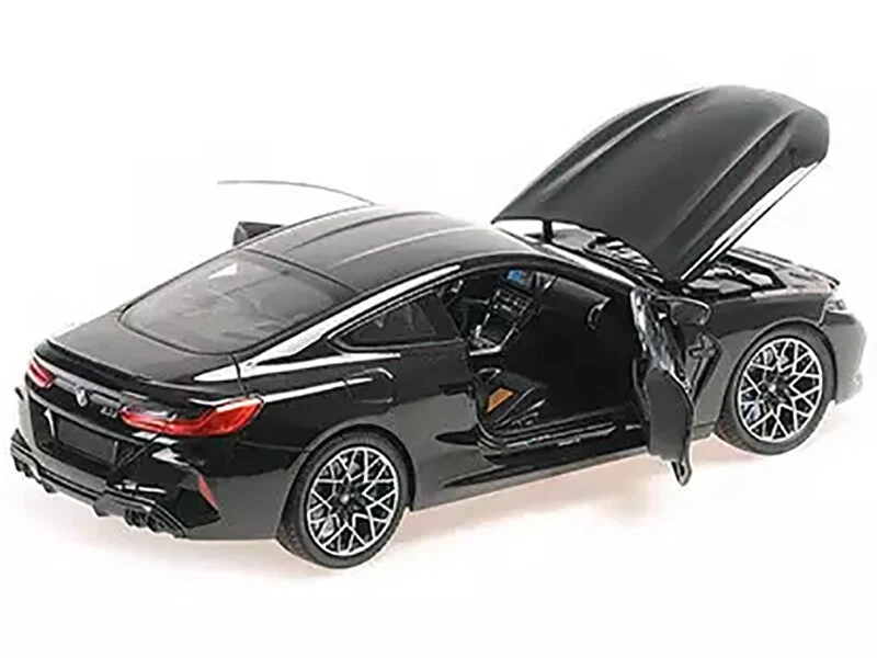 2020 BMW M8 Coupe Black with Carbon Top 1/18 Diecast Model Car by Minichamps - Image 3 of 4