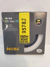 NiSi 72mm True Color Pro Nano CPL Circular Polarizing Filter (OPEN BOX)