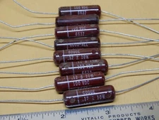 Good-All TRW .12uf 100V Mylar Dielectric NOS Tone Capacitors Qty 8 NOS 600UE