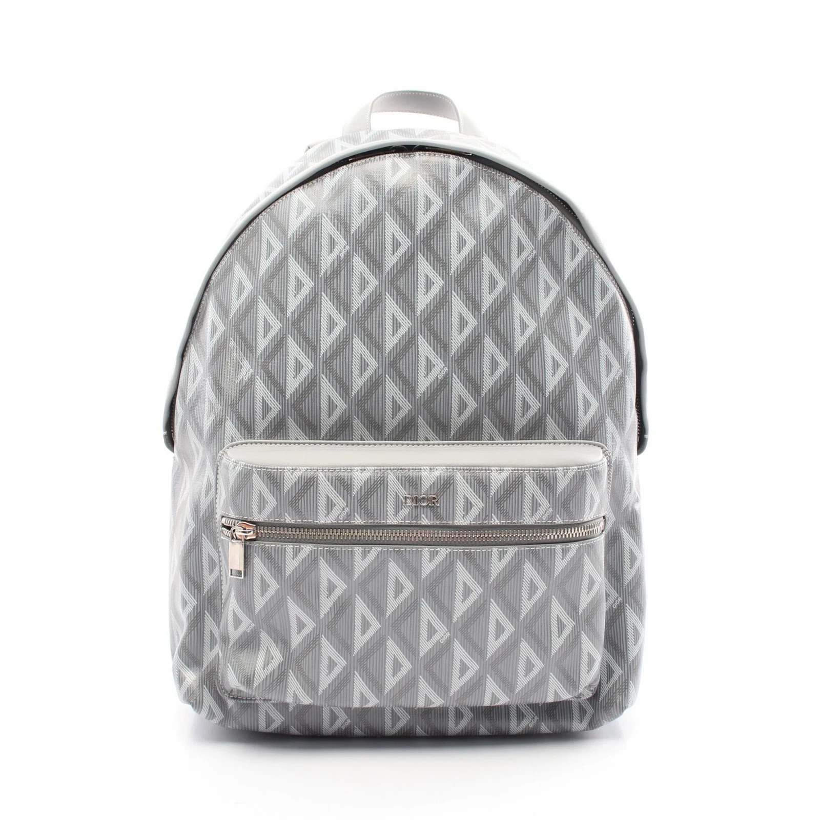 Christian Dior Rider CD Diamond Sac à Dos Sac à Dos Toile Cuir Gris Occasion